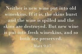 Image result for new wine in the bible